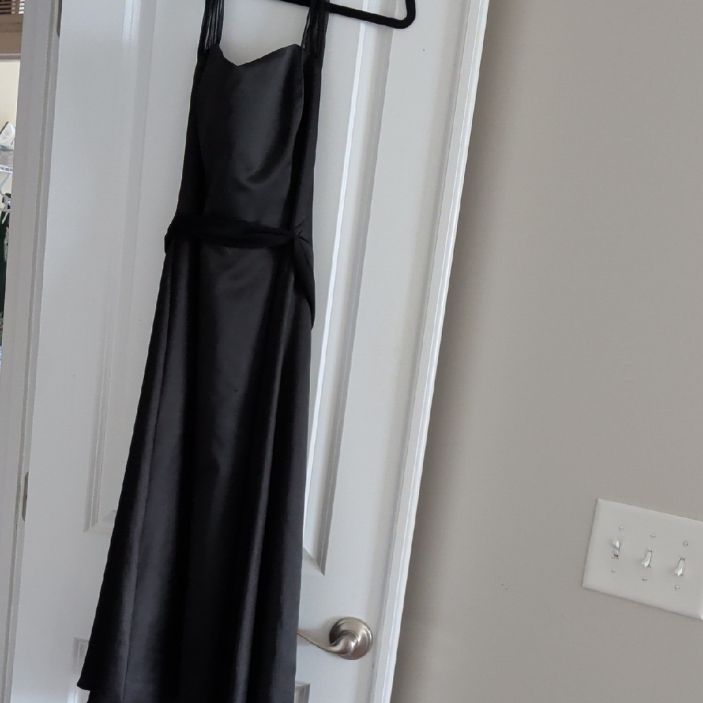 White House Black Market Black Satin Dress